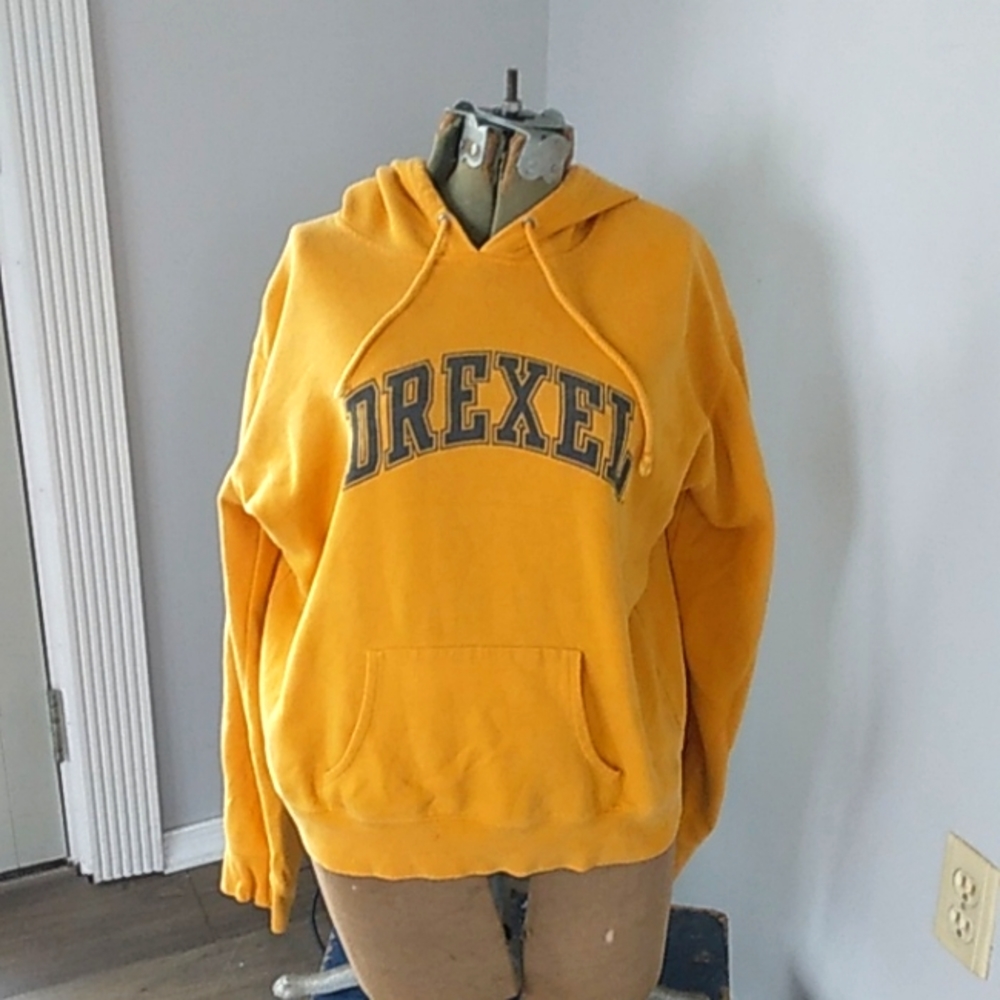 VTG 90S LEAGUE DREXEL UNIVERSITY DRAGON HOODIE WOMANS L